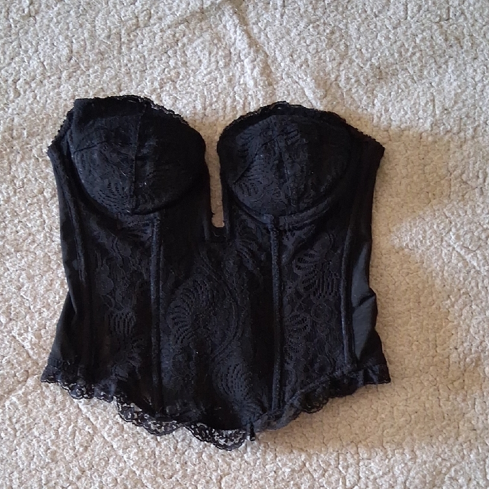 Jezebel Midnight Black Lace Corset